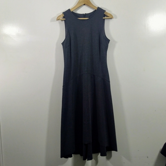 F.L.P. Dark Gray Sleeveless Hi-Lo Dress - Picture 1 of 5